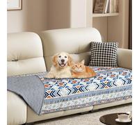YOSEPATI Coperta per cani impermeabile al 100% su due lati, coperta per animali da letto per cani bohémien, protezione per mobili del divano per i bambini, gatto, cucciolo, lavabile e reversibile