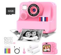Yosfeng Fotocamera a stampa istantanea per bambini, regali di compleanno di Natale per ragazze per età 3 4 5 6 7 8 9 10 anni, schermo da 2,4 pollici per bambini fotocamera istantanea stampa foto,
