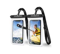 YOSH Custodia Impermeabile Smartphone [Cordino Regolabile] 2 Pezzi, IPX8 Custodia per Telefono Impermeabile, Cover Subacquea per iPhone 14 13 Pro Max XR Samsung S23 S22 Xiaomi Huawei fino a 7"
