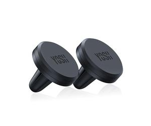 YOSH Porta Cellulare Auto Magnetico, Universale Supporto Telefono, Calamita per Cellulare Auto con piastra in metallo Compatibile con iPhone 16 15 14 Pro Max XR X 8 Samsung Galaxy-Set di 2 pezzi