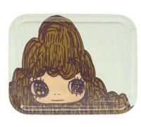 Yoshitomo Nara Art Tray Girly mountain (2011) L360 x P280 mm How2Work dal Gia...