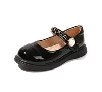 YOSICIL Ballerine Bambina Mary Jane Scarpa Eleganti Ballerine da Bambine e Ragazze Scarpe Primi Passi Bimba Scarpe da Festa Compleanno Matrimonio,Nero,33