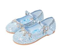 YOSICIL Ballerine da Bambine e Ragazze Pelle Scarpe Singole Festa Danza Lustrino Scarpe Principessa Eleganti Bambina Scarpe da Principessa Elsa con Paillettes Scarpe Bambina