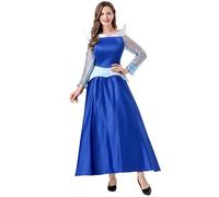 YOSICIL Costume da donna adulta per cosplay abito da principessa Aurora Vestito La Bella Addormentata Donna della favola interpretazione di ruolo Halloween Carnevale,XL