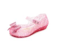 YOSICIL Scarpe da Principessa in Cristallo Eleganti Sandali di Cristallo della Ragazza Elsa Snow Princess Sandali della Principessa dei Bambini Soft Bottom Baby Jelly Sandals,Raso,26