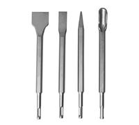 YOSIGHT Set di 4 scalpelli per martello rotante SDS-Plus, 1 scalpello a punta e 1 scalpello piatto da 20 mm e 1 scalpello piatto da 40 mm e 1 scalpello da superficie da 21 mm, set di punte in metallo