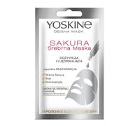 Yoskine Geisha Mask Maschera in Tessuto Argento, Sakura 20 ml