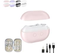 Yosody Fanyil Pubyfun Glosrity Sherum Easyclip Smart Nail Clipper, 3-in-1 Electric Nail Trimmer Polisher with LED Light, Rechargeable Automatic Nails Cutter for Seniors Kids Adults(Pink)