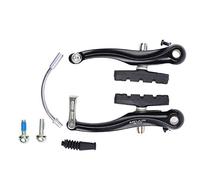 Yosoo 1 Coppia Freno Anteriore V, Set Freno V, Freno Bici V, Set Freno V in Lega di Alluminio Anteriore e Posteriore per Mountain Bike da Ciclismo (Nero)(Single Sale)