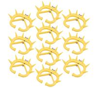 Yosoo 10 Svezzatori per Vitelli in Plastica per Naso di Mucca Svezzatore per Animali Dispositivo Antisuzione Attrezzo Agricolo Aiuto per Lo Svezzamento del Bestiame Anelli Chiodati Riutilizzabile