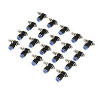 Yosoo 20pcs OD 4 Mm Tubo M5 Connettore Rapido Valvola Pneumatica Connettore Rapido per Plastica in Ottone SL4-M5, Prestazioni a Prova di Perdite, Resistente all'alta Pressione, Facile
