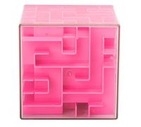 Yosoo 3D Puzzle Maze Ball, Intellectual Development Toy for Kids, with Transparent Protective Cover, for Parent Child Games and Party Games (PINK)