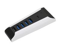 Yosoo 5 in 1 Hub USB per Console, Adattatore di Espansione Ad Alta velocità con 5 Porte USB, Connessione Efficiente e Stabile, Plug and Play, Design Leggero, connettività Multi-dispositivo