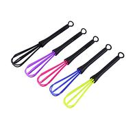 Yosoo 5 pz Fruste per tintura per capelli frullatore agitatore per parrucchieri in plastica, 18.1 cm, Nero, Blu, Verde, Rosa, Viola
