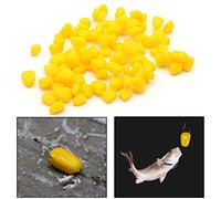 Yosoo 50pcs Esche Artificiali di plastica Gialla della Carpa Esche di Simulazione con Bel Profumo per la Pesca d'Acqua Dolce all'aperto Carpa erbivora Carpa Argentata