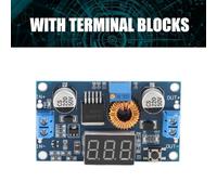 Yosoo 5A Modulo di Alimentazione Modulo Tensione Regolatore LCD Display con Voltmetro per Uso Comodo, Prevenzione del Cortocircuito, Protezione del Surriscaldamento, Ideale per Progetti Fai -da -te