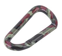 Yosoo, 7.7x4.2cm aluminum alloy hanging hook with high strength and anti rust, for outdoor camping hiking backpack keychain (Colori militari speciali da campo)