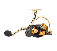 Yosoo All Metal Spinning Fishing Reel, High Speed Bearing with Delicate Balancing Coiling Design, Non Slip Hand Feeling, for Medium Large Fish in Rivers Lakes Seas (MT7000 Oro) (MT5000 Oro)