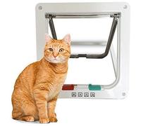 Yosoo animale domestico di gatti di Smart gatti porta gattaiola con 4 Blocco Scegli, 3 dimensioni, bianco
