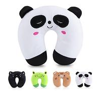 Yosoo Animali Cuscini di Viaggio Cuscino Poggia di Collo in Forma U Cuscino di Sonno Cuscino di Rilassamento per Seggiolino Auto TGV Panda in Cotone PP Morbido