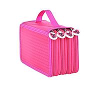 Yosoo Astuccio Portapenne Grande Capacità 4 Strati con 72 Penne, Rosa per Bambina Scuola Elementari Medie