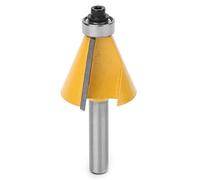 Yosoo Bit Router a China, Gambo 8 Mm, Lega YG6 Premium, Rivestimento Resistente Al Calore, Taglia Perfettamente le Linee di Legno, Bordo Smusso con Cuscinetto con Cuscinetto, Funziona con Varie