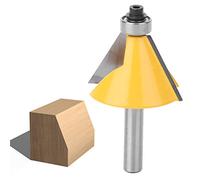 Yosoo Bit Router a China, Gambo 8 Mm, Lega YG6 Premium, Rivestimento Resistente Al Calore, Taglia Perfettamente le Linee di Legno, Bordo Smusso con Cuscinetto con Cuscinetto, Funziona con Varie (30°)