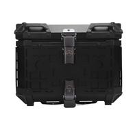Yosoo Box di Coda Motociclistica in Lega di Alluminio 45L, Custodia Bagno per Il Gusto di Stoccaggio Posteriore per Moto Anti Ladro con Kit a Piastra di Rilascio Rapido,