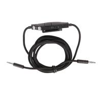 Yosoo Cavo per Cuffie da 3,5 Mm di Alta qualità con Microfono in, Controllo del Volume e Interruttore Muto, Cavo Intrecciato in Nylon da 1,7 M per Cuffie da Gioco G633 G933 G935 G635, Collega PC,
