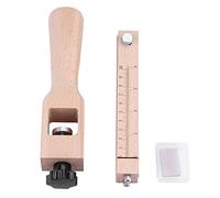 Yosoo Cintatura in Pelle Struttura Regolabile in Pelle Regolabile con 5 Lame per Striscia di in Legno Artigianale Fai -da -te e Utensile da Taglio a Mano
