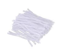 Yosoo Coil di Legame a Spirale in Plastica 100 Pezzi 48 Denti 4: 1 con capacità di 75 Fogli, Ideale per la Carta A4, produttività a Lungo Termine per Documenti Ingegneristici, Progetti Aziendali,