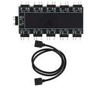 Yosoo Computer Hub RGB a 10 Canali PC MOD Scheda Madre Cavo Prolunga Ventola RGB (5 V 3 Pin) Desktop e Periferiche, PC Hub RGB Accessori per Computer Modem Interni (5 V 3 Pin)