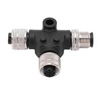 Yosoo Connettore T, connettore T per NMEA 2000 filettatura M12 5 pin IP67 impermeabile per reti Lowrance 3008 pomello del cambio a 6 velocità