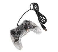 Yosoo Controller RGB per Giochi Cablati Gamepad ABS Trasparente con Giroscopio a 6 Assi Doppia Vibrazione per PC PS 3 IOS Steam Deck