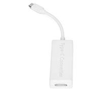 Yosoo Convertitore di Tipo C di Ricarica Rapida, Ampiamente Compatibile, PTC per il Controllo del Calore, Progettazione Portatile per Viaggi, Lavoro o Scuola (WHITE)