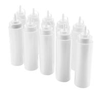 Yosoo Distens del Condimento in Plastica 720 Ml 10pc Set con Volume di Controllo dello Ugello Speciale Riempi (WHITE)