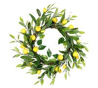 Yosoo Elegante Decorazione per la Casa Fatta a Mano con di Fiori di Seta, Ghirlanda in Rattan Intrecciata per Matrimonio, Decorazione Primaverile Ed Estiva con Design Quasi Artificiale, Ideale Sia