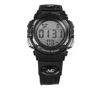 Yosoo Elettronica Digitale per Esterni, Orologi Orologio Sportivo Multifunzionale Impermeabile per Bambini (BLACK)