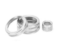Yosoo Finitura Manopola Aria Condizionata, 4 Pezzi Decorazione Regolatore Volume Manopola A/C, Realizzata in Materiale in Lega di Alluminio di Alta qualità, per Rover 2012-2018, Copertura (SILVER)
