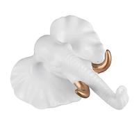 Yosoo Gancio in Resina con Testa di Animale, Appendiabiti, Cappello, Portachiavi, Montaggio a Parete, Materiale Durevole, Molteplici Usi, Design Pratico, Lavorazione Squisita, con Testa di Elefante