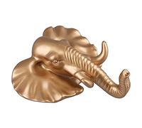 Yosoo Gancio in Resina con Testa di Animale, Appendiabiti, Cappello, Portachiavi, Montaggio a Parete, Materiale Durevole, Molteplici Usi, Design Pratico, Lavorazione Squisita, con Testa di Elefante