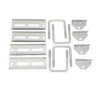 Yosoo Health Gear 4pcs Boat Trailer Bunk Bankets Kit 8in Galvanized Irond 2 Strate Crossmember Hardware Reso Regolabile Bravanaggio Superiore con per la Pesca Sci o la Barca a Vela