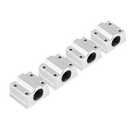 Yosoo Health Gear 4PCS SCS8UU 8mm Guida con Cuscinetto a Sfera a Movimento Lineare, Boccola in Alluminio Blocco Scorrevole Ottimo Albero Guida di Supporto per Fai da Te, Macchina CNC, Stampante