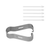 Yosoo Health Gear 5 Punte Stilo, Punte di Ricambio Precise per Tab S6 S7 Note20, per Penna in ABS Liscio per Disegnare e Scrivere (WHITE)