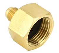 Yosoo Health Gear Adattatore per Serbatoio Refrigerante in Ottone R134A Adattatore per Raccordo R32, Raccordo Adattatore in Ottone R134A, Adattatore per Refrigerante Aria Condizionata da W21 a