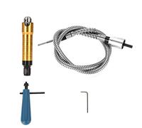 Yosoo Health Gear Albero Flessibile per Trapano Elettrico, 6mm, con Impugnatura Ergonomica, 0,5-6,5mm, Manico per Mandrino, 4 Pezzi, Argento, Matita