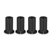 Yosoo Health Gear Alimentazione del Cavo Attraverso la Boccola, Gusto di Cavo Foro Parete 4 Pcs per Cavi con Diametro di 7 Mm o Meno (BLACK)