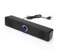 Yosoo Health Gear Altoparlanti per Computer Desktop, USB Alimentati Stereo Soundbar con Fili Hifi Chiaro Manopola Volume Manopola Mini Altoparlanti per PC Laptop Tablet