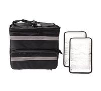 Yosoo Health Gear Backpack per la Consegna della Pizza Isolata Braino per Pizza Termica Borsa di Consegna della di Grande capacità Tessuto Oxford Expantable Strato con 2 Partizioni per la di Cibo