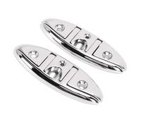 Yosoo Health Gear Bitte Ribaltabili Marine da 2 Pezzi, Bitte Pieghevoli per Barche in Acciaio Inossidabile 316 da 5 Pollici per Rimorchio per Kayak per Yacht